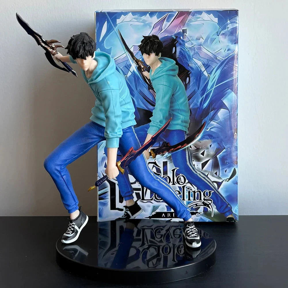 Sung Jin-Woo Anime Figure Solo Leveling Action Figurines Shadow King Desktop Collectible Display Toy