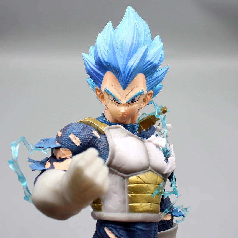 Super Saiyan Blue Vegeta Anime Figure, Dragon Ball Super Action Figurines PVC Statue 26.5 CM
