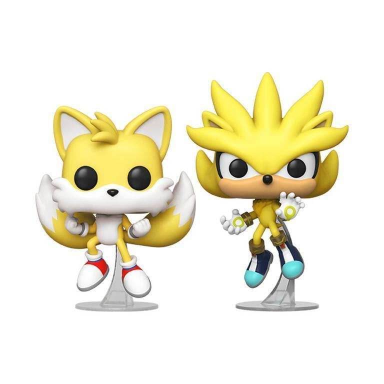 Pop! Games: Sonic the Hedgehog - Super Tails & Super Silver (2-Pack) - 
