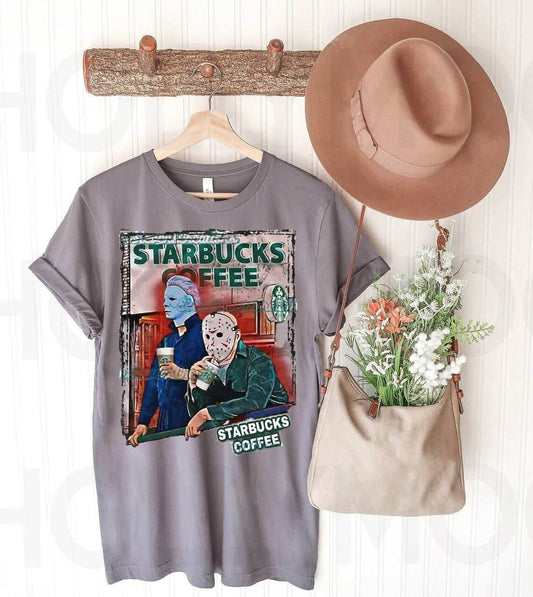 Horror Coffee Graphic Tee - S