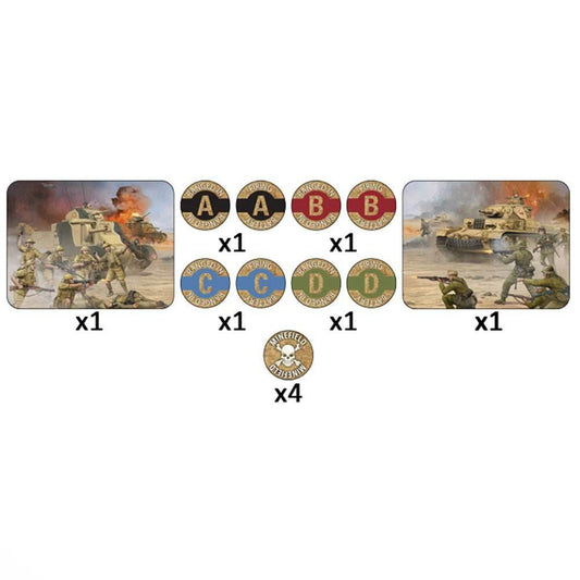 Flames of War: Desert Mission Token Set - 
