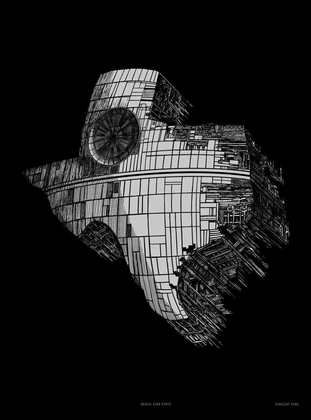 Texas Death Star Poster