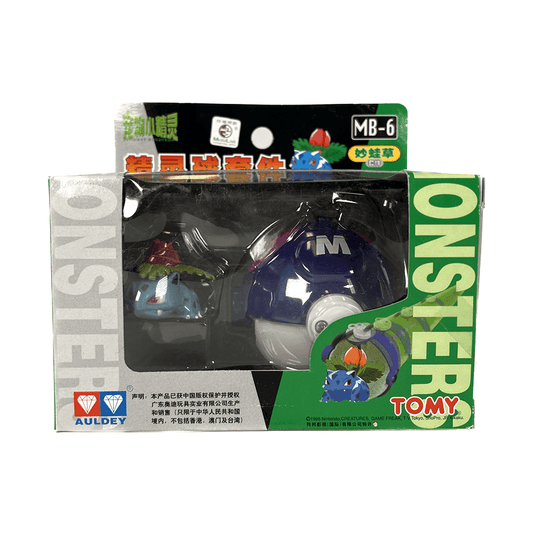 TOMY: Pokemon Monster Collection - Master Ball and Ivysaur Figure #MB-6 - 