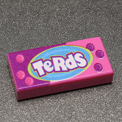Terds - Custom Printed 1x2 Tile - 
