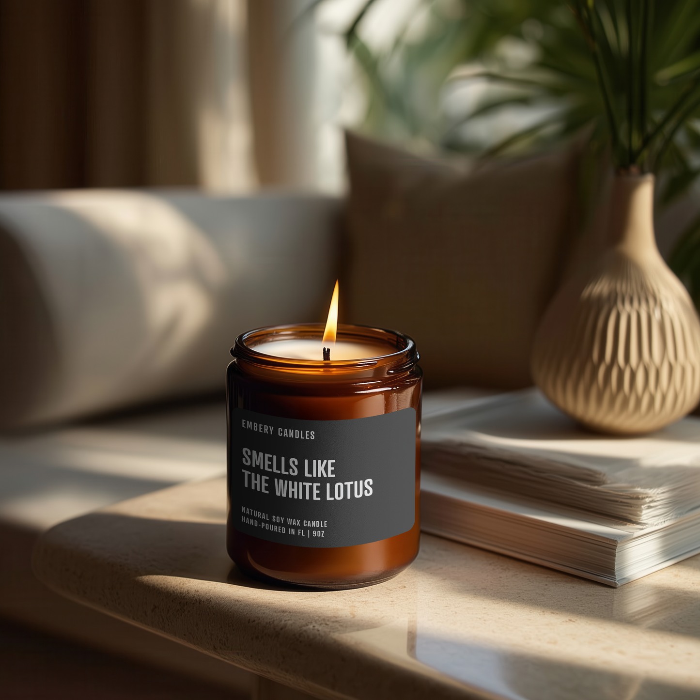 Smells Like The White Lotus | Soy Wax Scented Candle