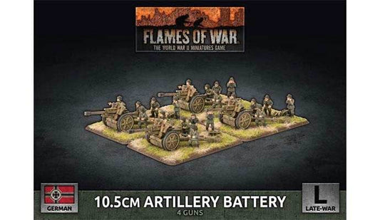 Flames of War: German 10.5cm Artillery Battery (Late War) - 