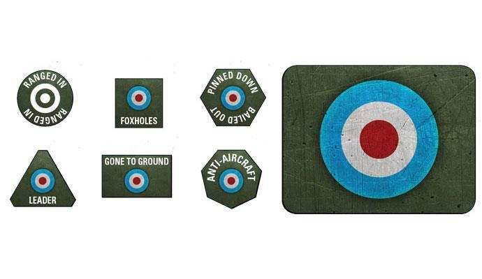 Flames of War: British Tokens and Objectives (Late War) - 