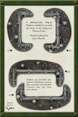 Flames of War: Log Emplacements - Dug In Markers - 