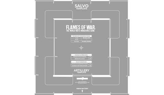 Flames of War: Salvo Template (Etched) - 