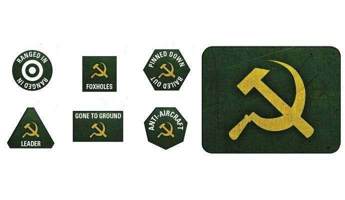 Flames of War: Soviet Tokens and Objectives (Late War) - 