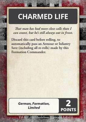 Flames of War: German Iron Cross Command Cards - 