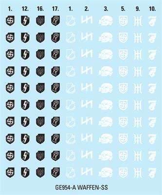 Flames of War: D-Day - Waffen-SS Decal Set - 