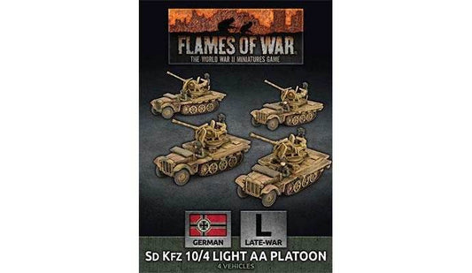 Flames of War: German SD KFZ 10/4 Light AA Platoon (Late War) - 
