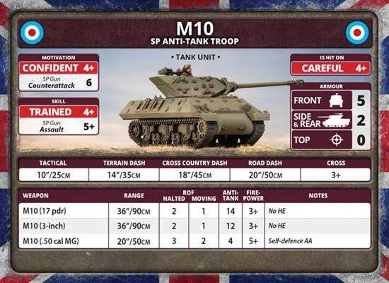 Flames of War: British M10 SP Anti-Tank Troop (Late War) - 