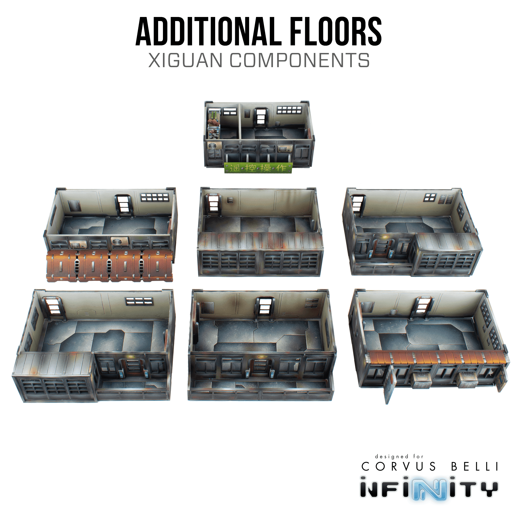 Xiguan Components - Additional Floors - Awning Office / Color Printed