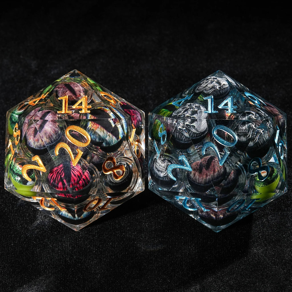 Eye of Odin 50mm Liquid Core Resin D20 Dice