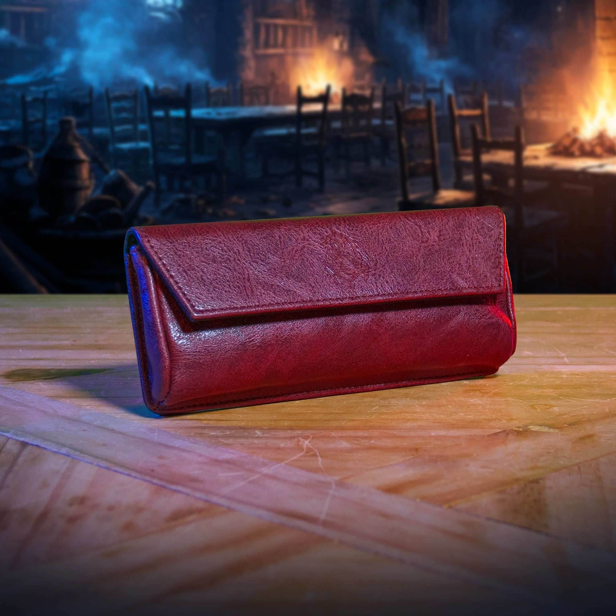 Large Magnetic Pouch - Premium Storage for Game Master Screen DM Accessories - Red