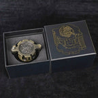 Unique dnd revolver dice set: 7 cool metal dnd bullet dice in the rotating revolver cylindrical magazine