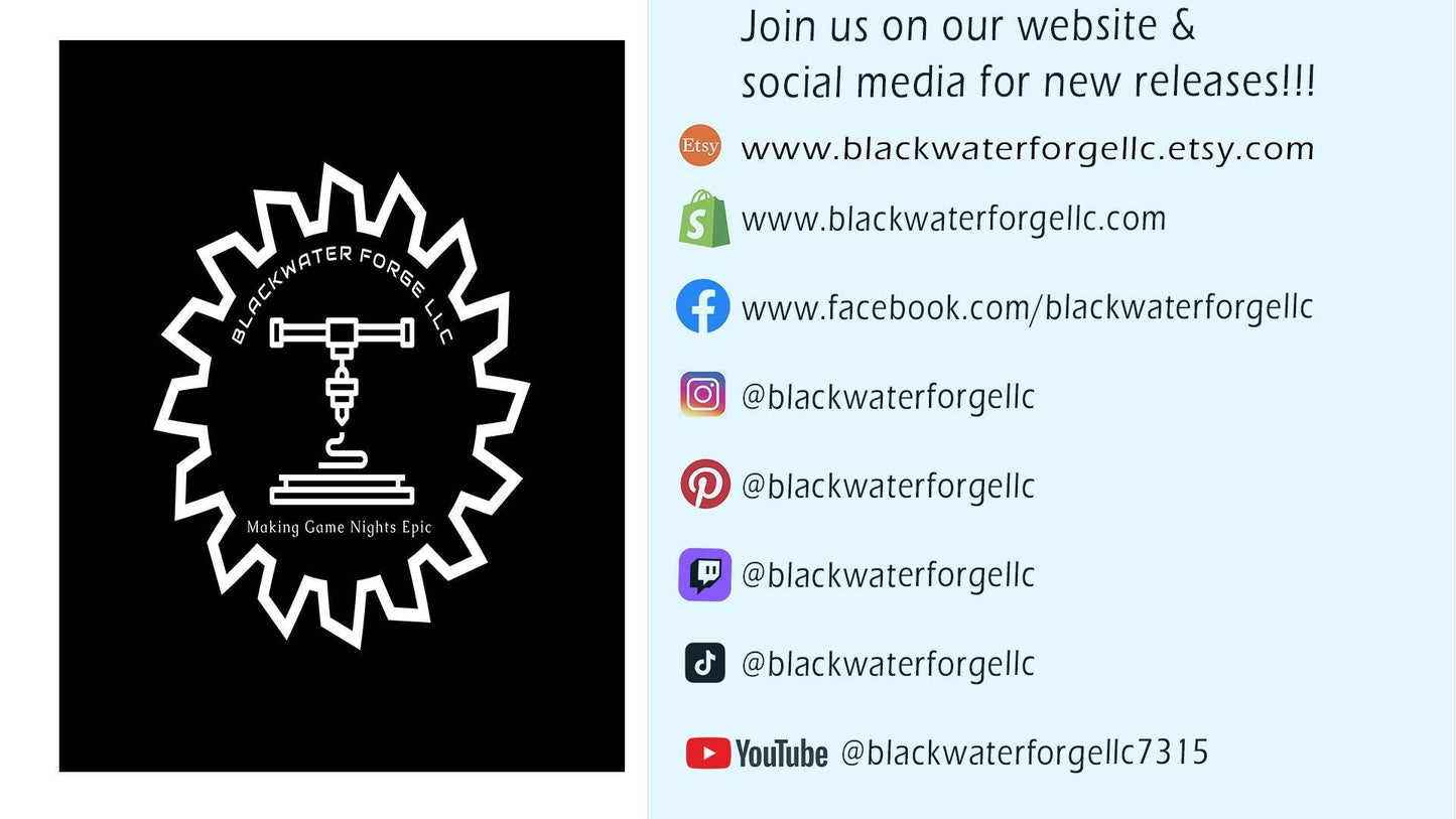 Elanor's Garden 3D Printed Dice Jail | RPG Dice Vault | D20 Storage Box | Player Gift - Mythic Roll Collection by Unchained Games. - Black / Yes- Include Random Dice Set