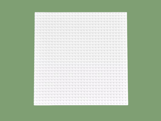 32 x 32 Base Plate - White - Mil-Blox