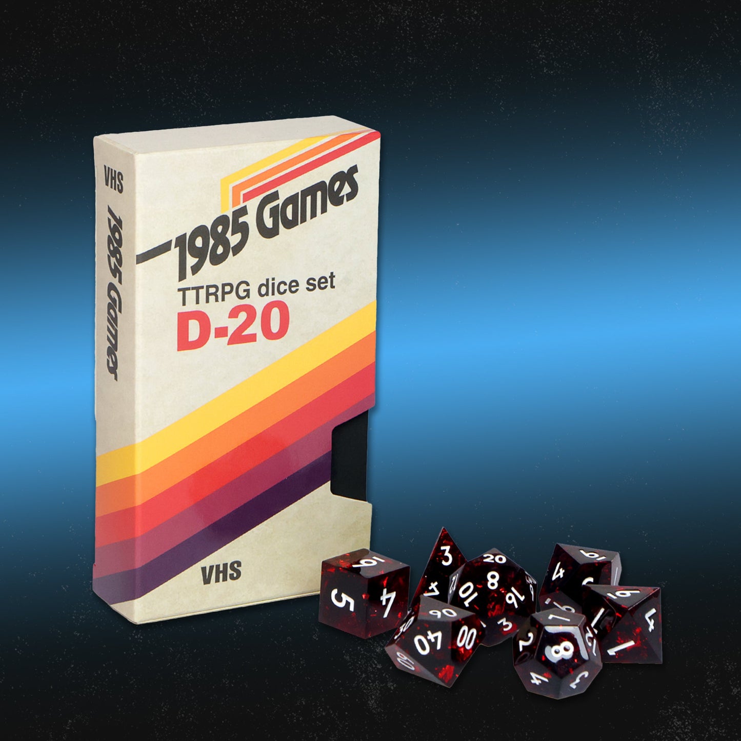 VHS Sharp Edge Dice - Ruby Red