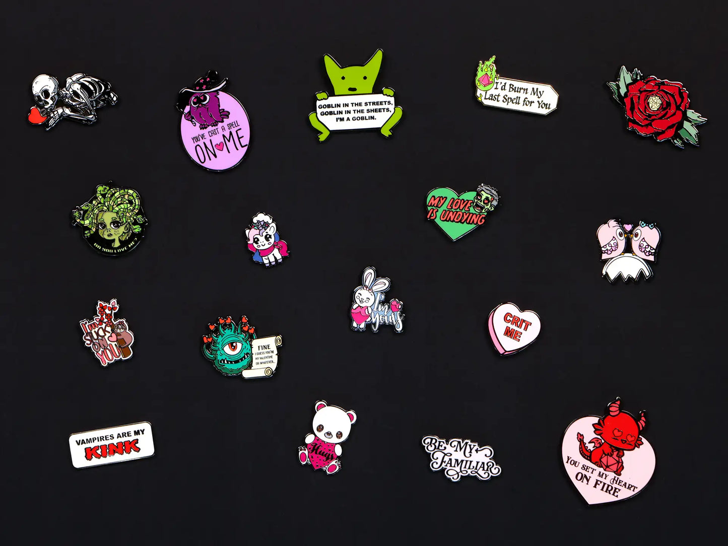 Sweetheart Mystery Dice – Love Themed Dice, Pin, and Sticker