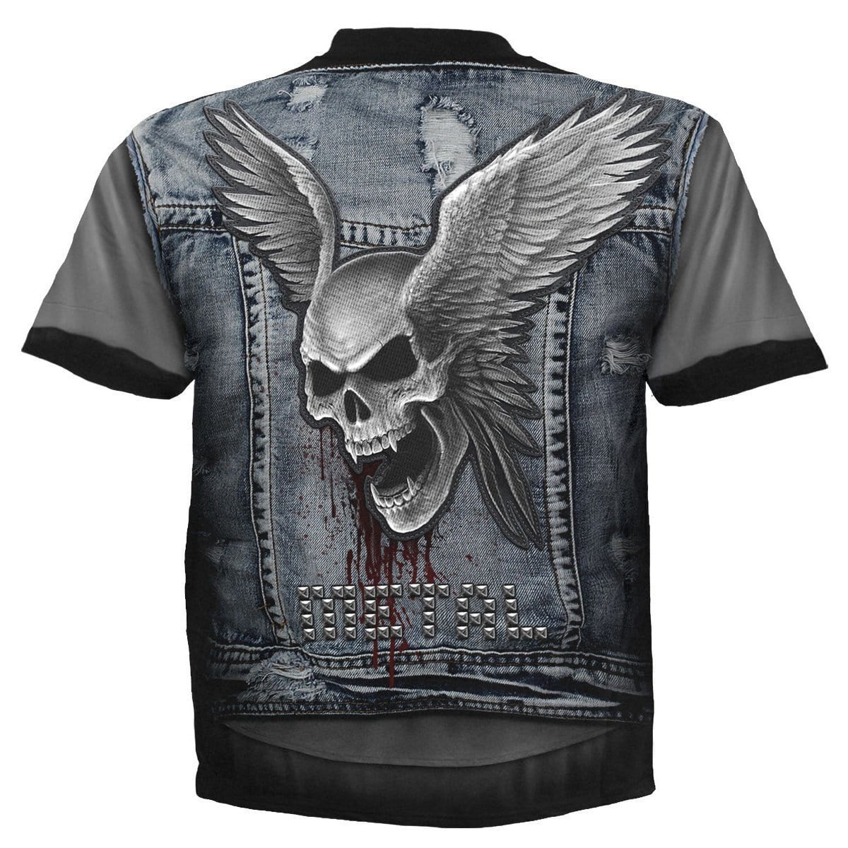 THRASH METAL - Allover T-Shirt Black