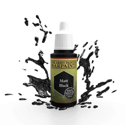 Army Painter Warpaints: Matt Black 18ml - 