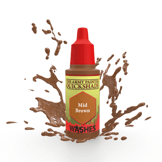 Army Painter Warpaints: Quick Shade - Mid Brown 18ml - 