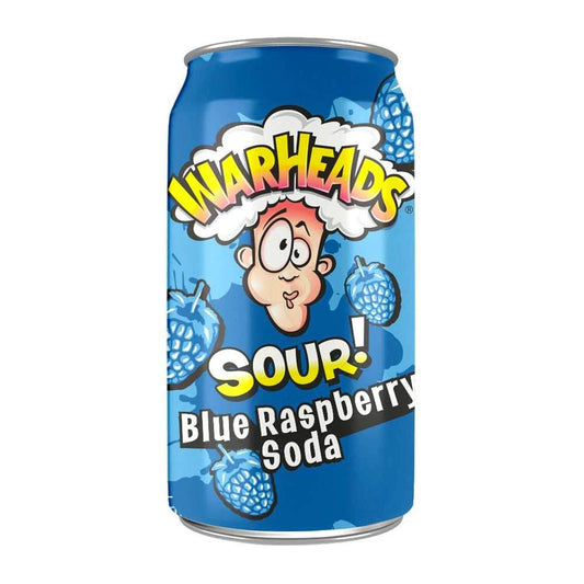 Warheads Sour Blue Raspberry Soda (355ml) - 