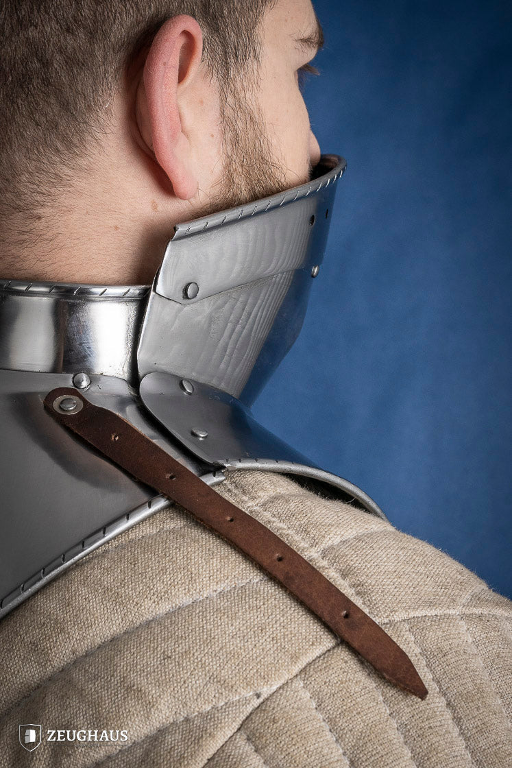 Articulated Gorget with Bevor 1480-1500 2mm Polished