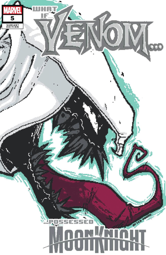WHAT IF VENOM #5 | Matthew Waite Skottie Young Homage Variant