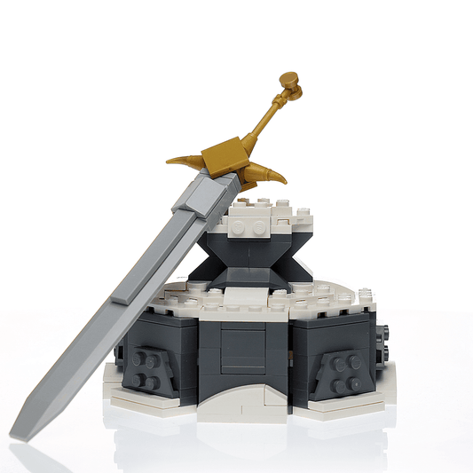 Custom Sword in the Stone MOC made using LEGO elements - 