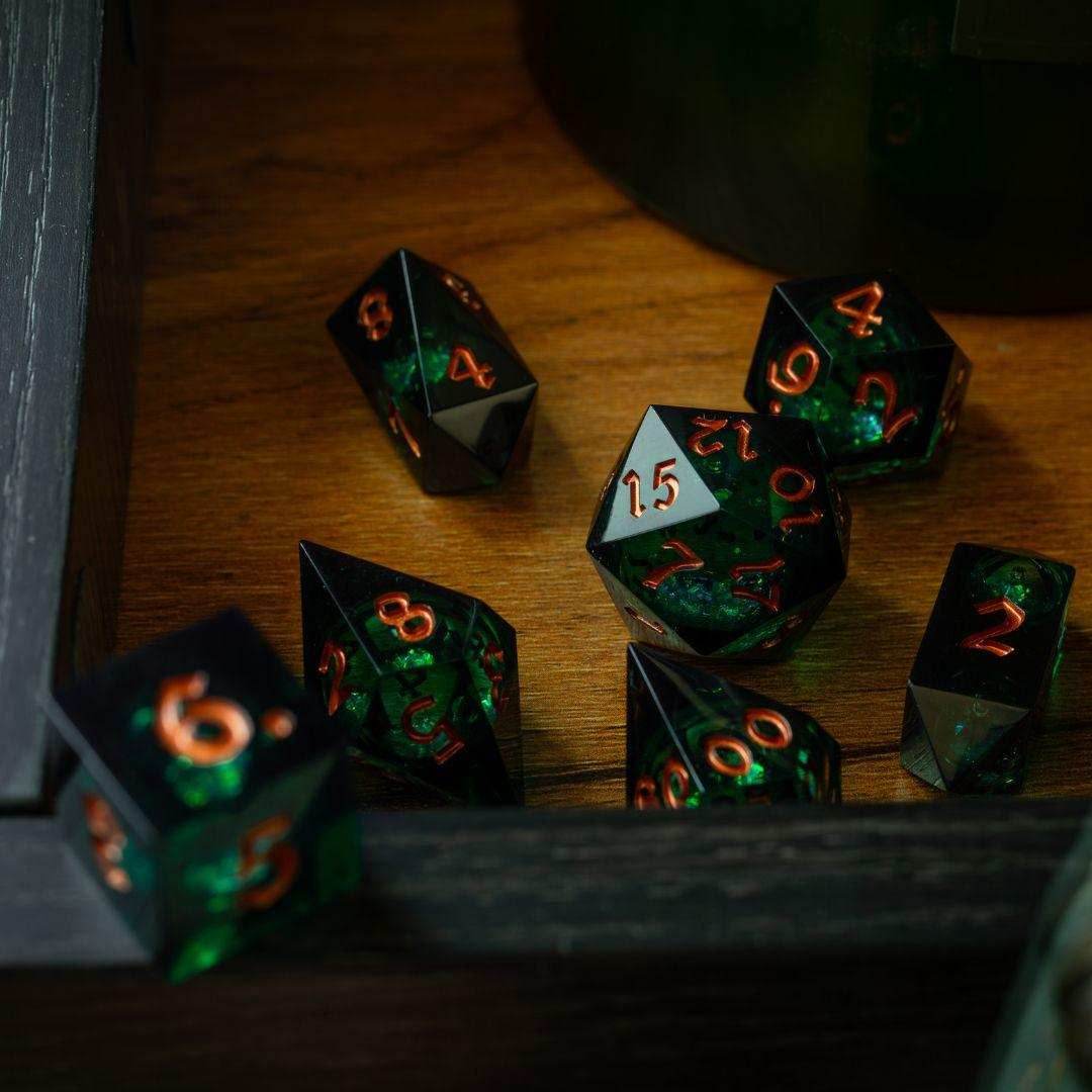 Witchwood Heart Liquid Core DND Dice Set - 1 D20 (Not Full Set)