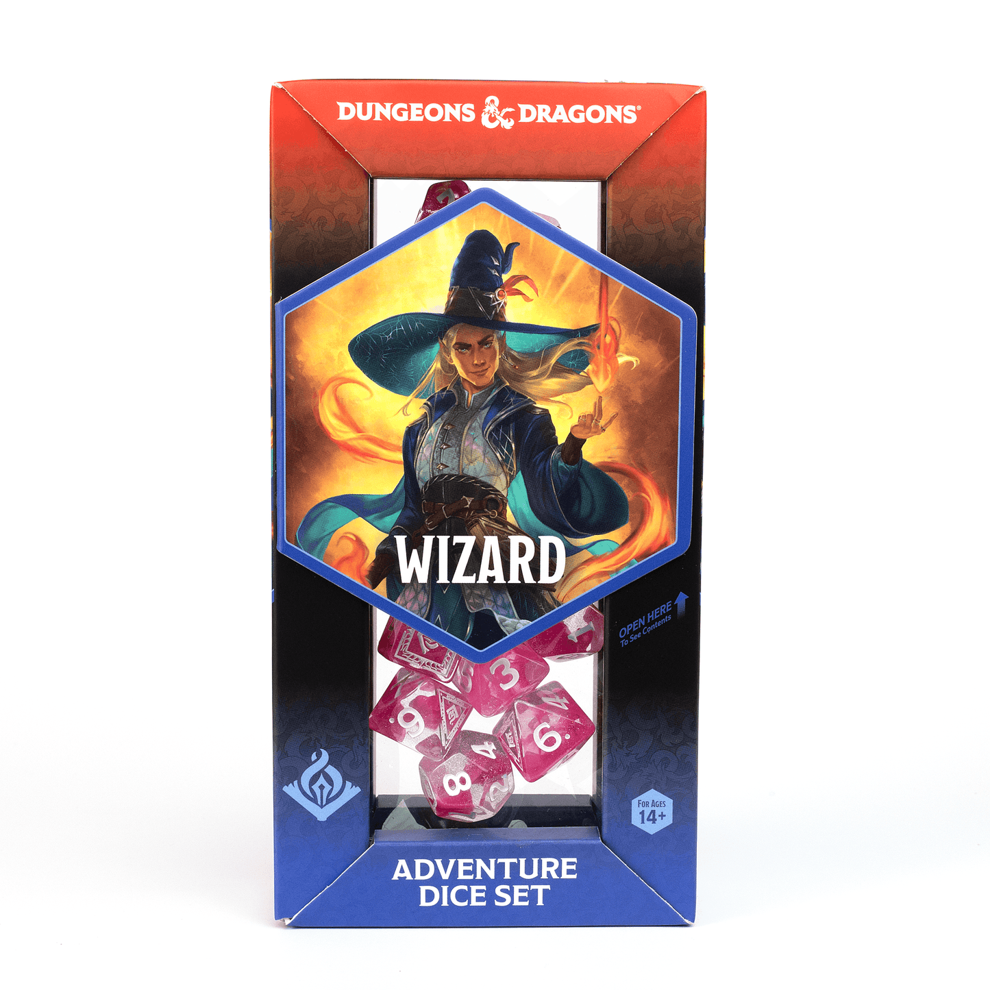 D&D Adventure Dice Set - Wizard Edition | Fuchsia 16pc Collection - 