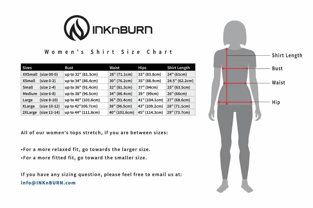 INKnBURN Women's Black Panther Tech Shirt (XS, S) - X-Small / Copper
