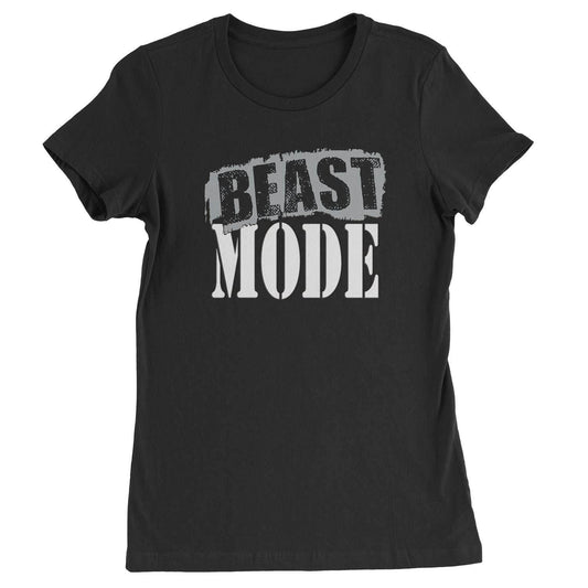 Beast Mode Training Gym Workout Womens T-shirt - Black / Womens X-Small