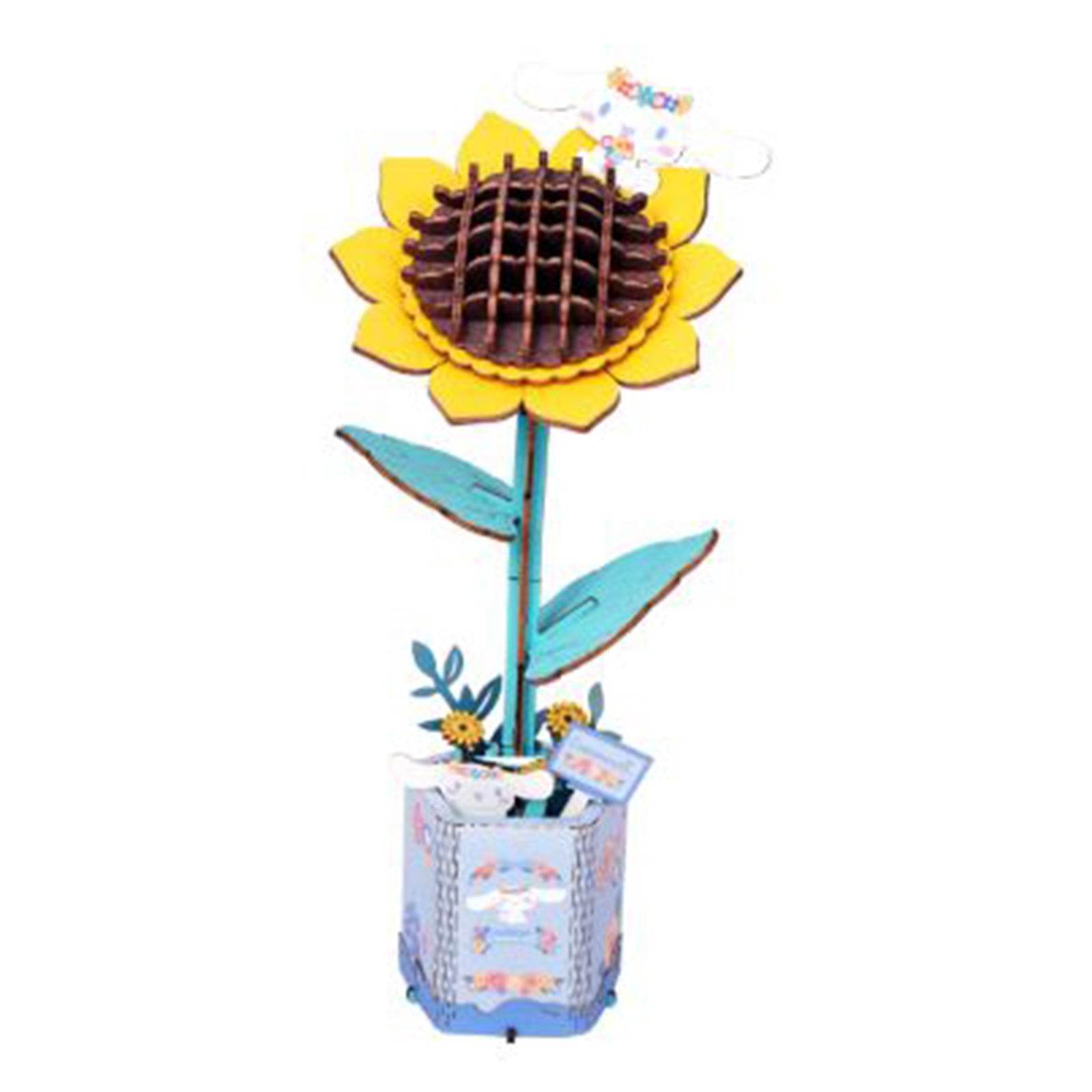 Wooden Puzzle: Hello Kitty® and Friends Cinnamonroll Sunflower - 