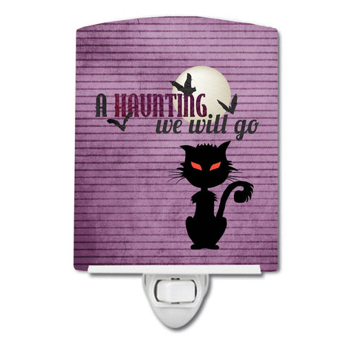 A Haunting we will go Halloween Ceramic Night Light SB3015CNL - 