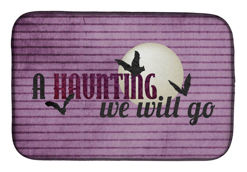 A Haunting we will go Halloween Dish Drying Mat SB3015DDM - 