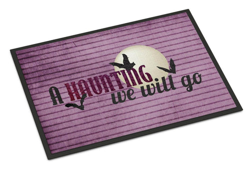A Haunting we will go Halloween Indoor or Outdoor Mat 24x36 Doormat - 