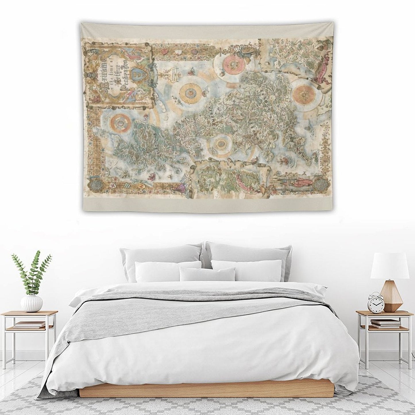 Pendragon 6th Edition Map by Francesca Baerald Tapestry