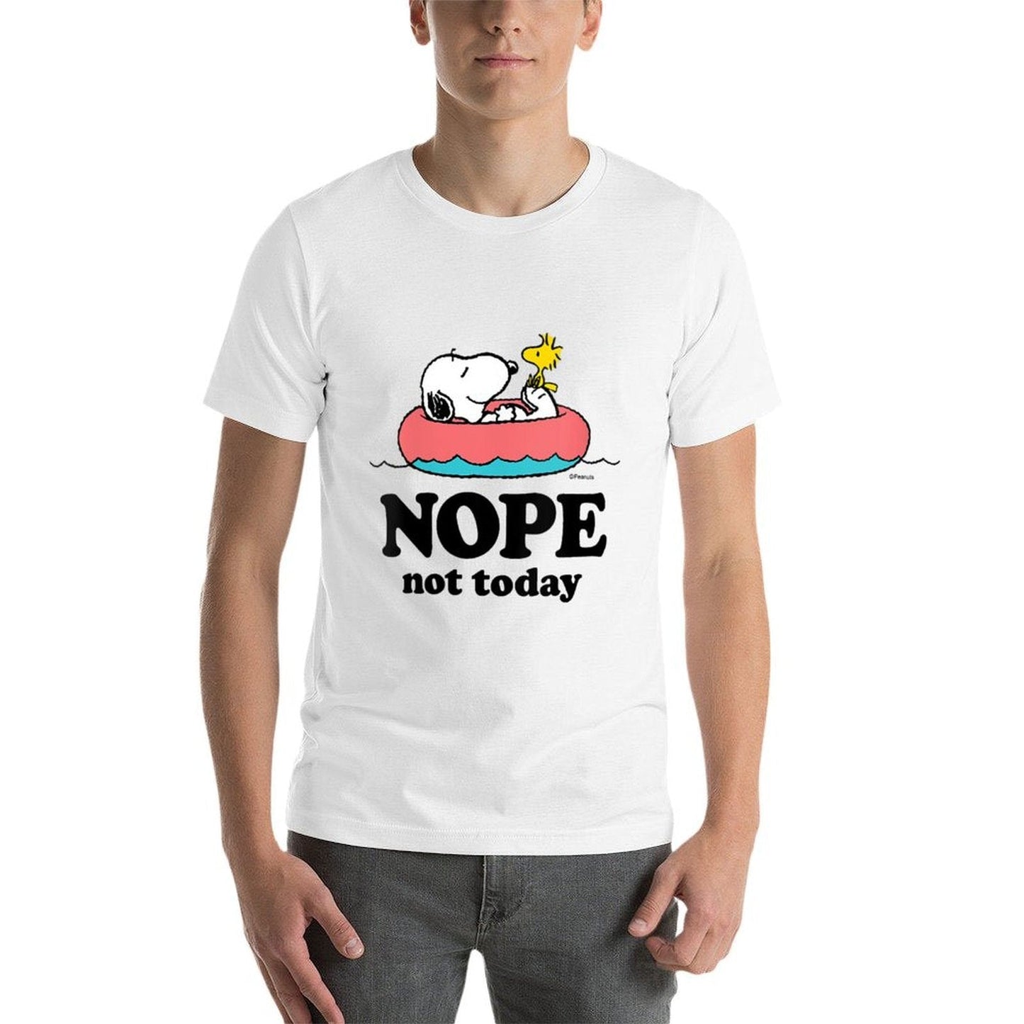 Womens Peanuts - Snoopy Nope Not Today  Durable T-Shirt