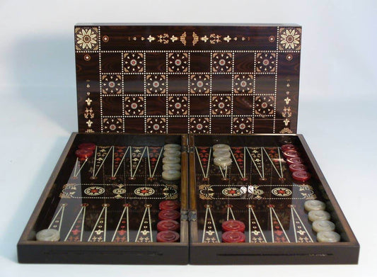 Backgammon- Floral Decoupage Backgammon - 