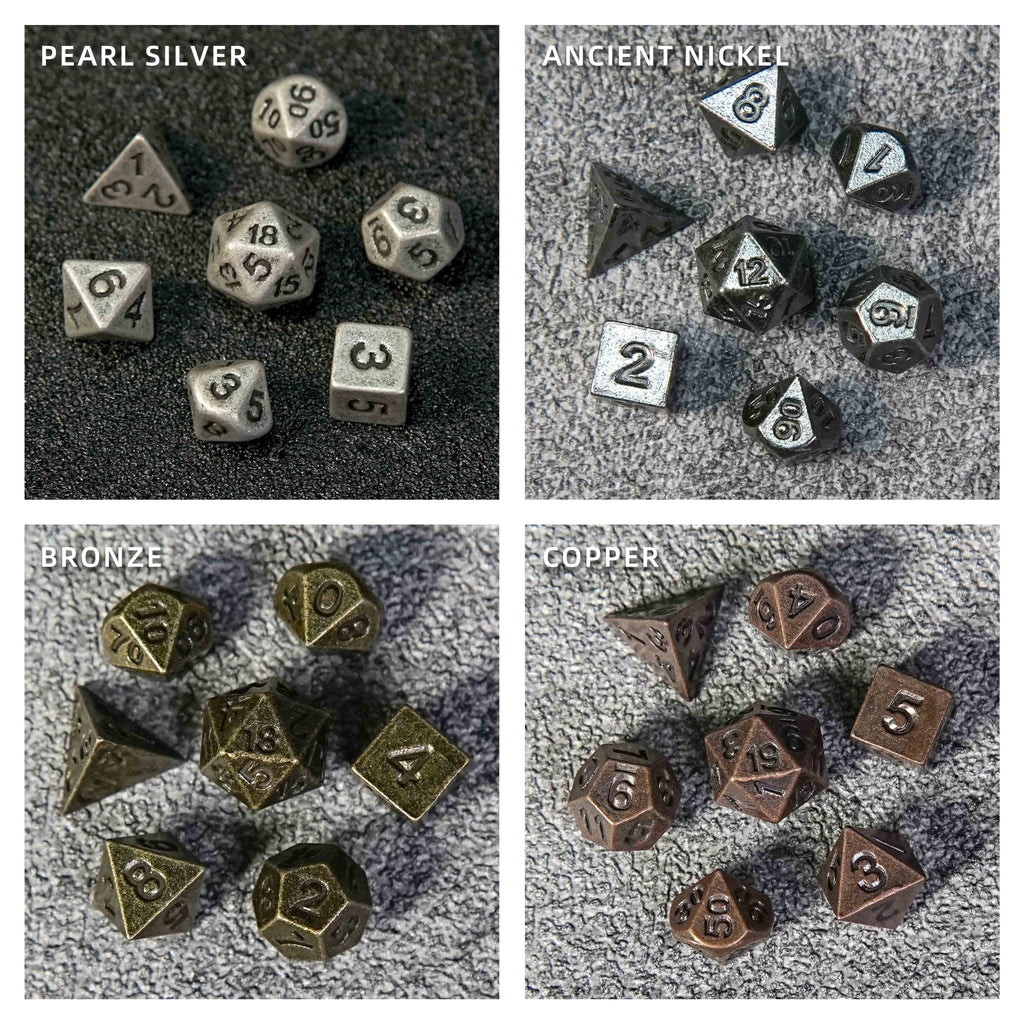 Amethyst Dragon's Eye Metal D20 Dice Cage + Mini Dice Set
