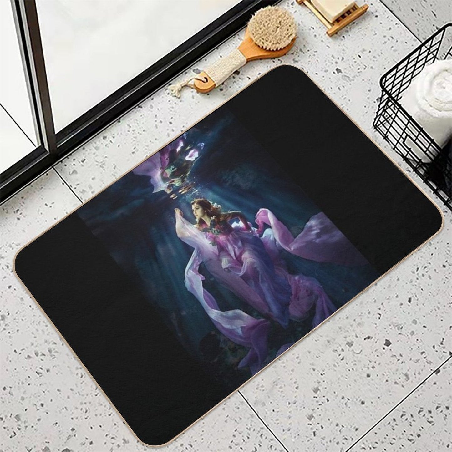 Mermaid  Repositionable Bath Mat