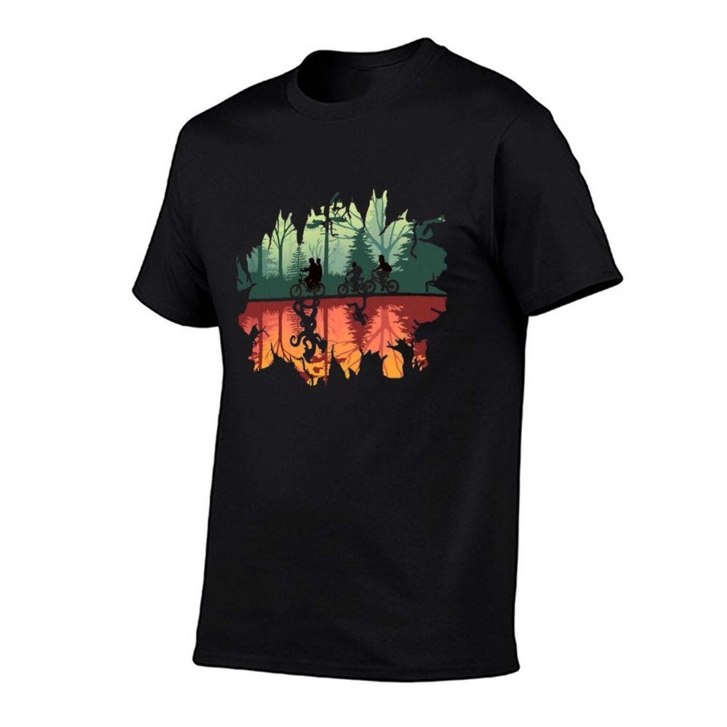 Stranger Things (The Upside Down)  Oversized Silhouette T-Shirt