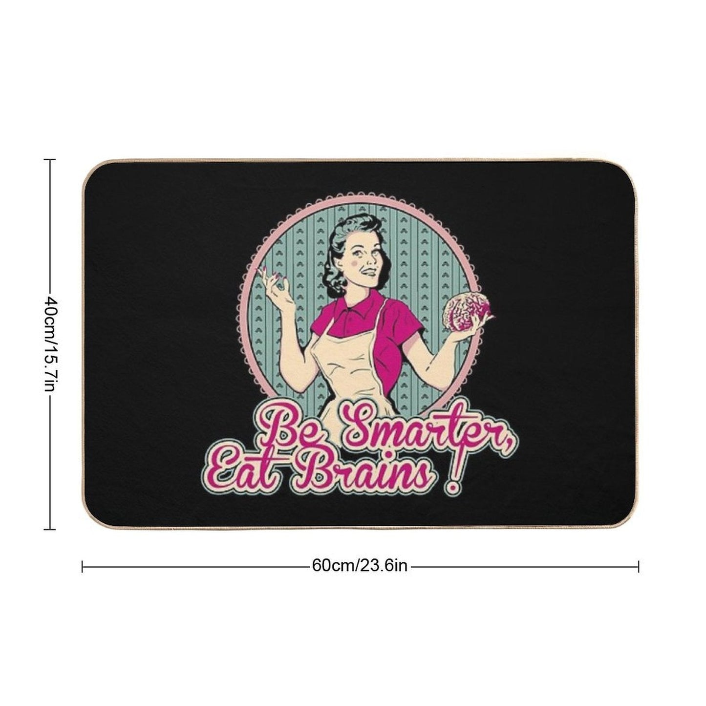 Eat Brains  Rapid-Drying Bath Mat