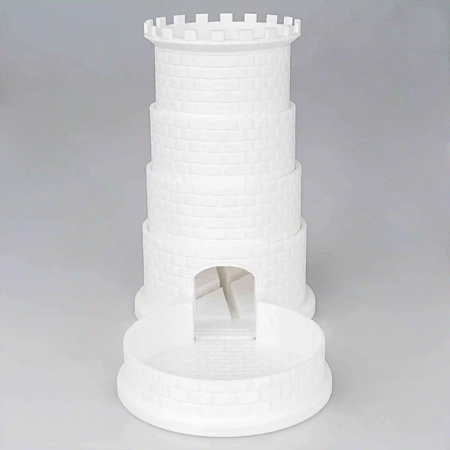 Black Castle Rotatable Folding Retractable DND Dice Tower with Dice Tray