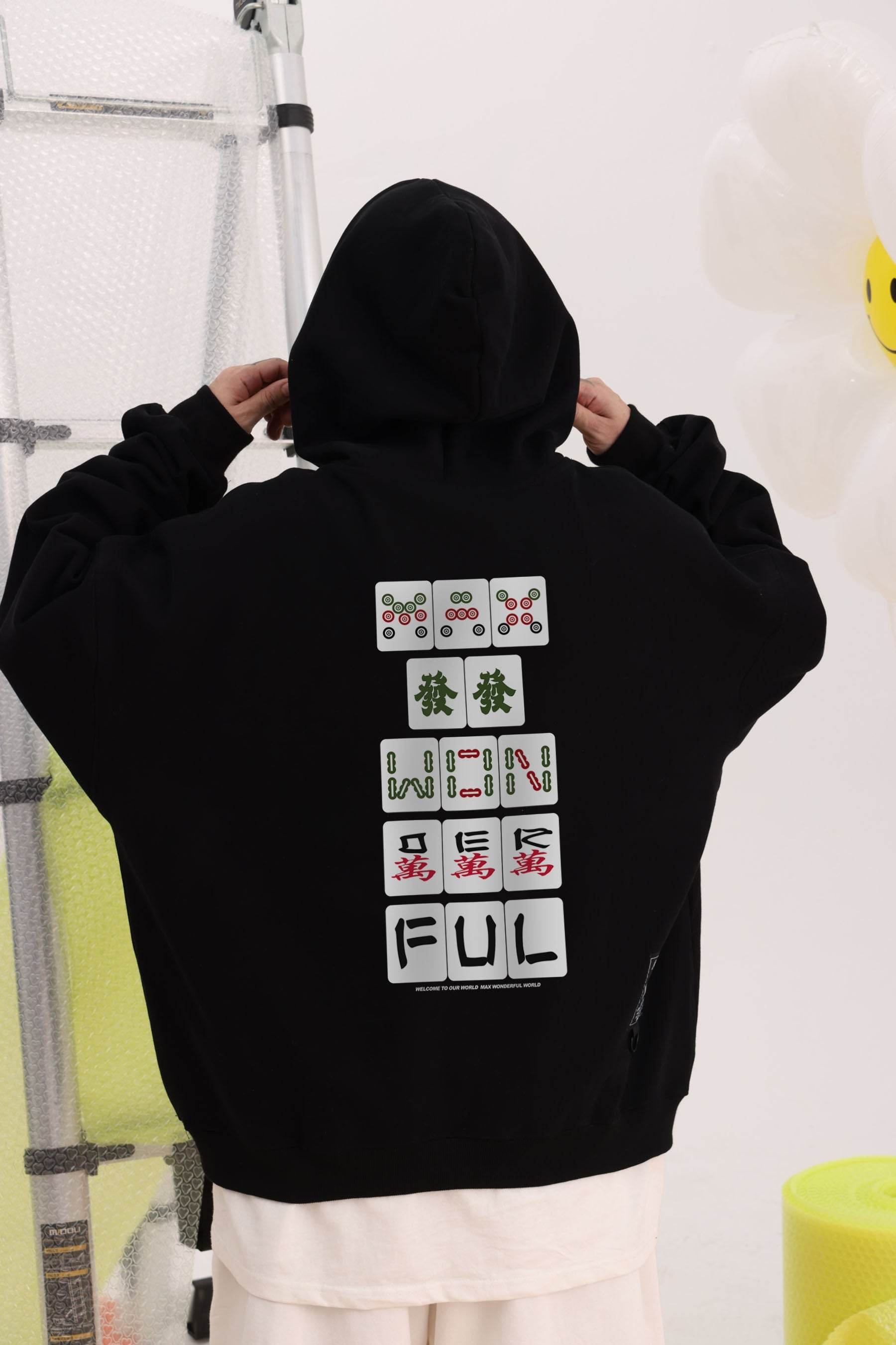 Majhong Hoodie - Black / S